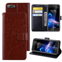 Luxury Wallet Cover For Leagoo Z13 Case 5" Vintage Flip Leather Phone Protective Cover For Leagoo Z13 Case With Front Card Slots 2024 - buy cheap