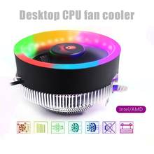 COOLMOON Q2 RGB LED Computer PC Case 3 Pin Silent CPU Fan Chassis Cooling Cooler Fan Heat Sink for Inter AMD 2024 - buy cheap