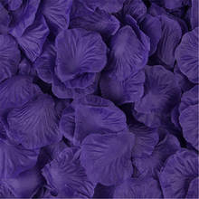 2000pcs/lot Dark Purple Silk Rose Petals For Wedding Party DIY Decorations Fashion Artificial Flower Silk Petals 2024 - buy cheap