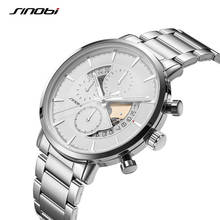 Top Brand SINOBI Luxury Men's Watch Calender Clock Male Sports Chronograph Watches Men Quartz Wrist Watch Relogio Masculino 2020 2024 - buy cheap