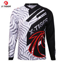 X-Tiger DH Shirt Motocross Racing Wear Autumn Long Sleeve Downhill Shirt 100% Polyester Downhill Jersey MTB Bike Cycling Jerseys 2024 - buy cheap