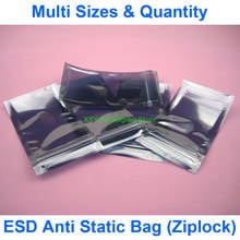 Multi Sizes ESD Anti Static Shielding Zipper Bags (Width 1.5" - 2.8") x (Length 2.8" - 4") eq. (40 to 70mm) x (70 to 100mm) 2024 - buy cheap