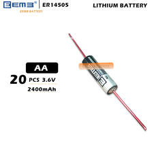 20Pcs/LOT EEMB ER14505 AA 3.6V 2400mAh Lithium Battery Brand New with tab 2024 - buy cheap