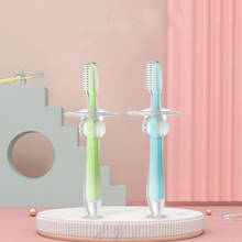 Escova de dentes de silicone macio para bebês, escova de dentes esportiva para treinamento de crianças e bebês, 1 peça 2024 - compre barato
