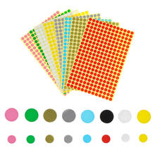 5 Sheet Adhesive Circles Label Sealing Stickers Dots Paper Sticky Party Decoration Stationery Stickers Office School Supplies 2024 - buy cheap