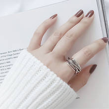Новое Очаровательное необычное кольцо на палец с надписью для женщин и мужчин, винтажные кольца на фаланги, бохо вечерние кольца, ювелирные изделия в стиле панк, подарок для девочек 2024 - купить недорого