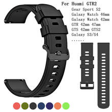 Pulseira de silicone, estilo oficial, pulseira para huawei gt 2e, samsung watch s3 46mm 2024 - compre barato