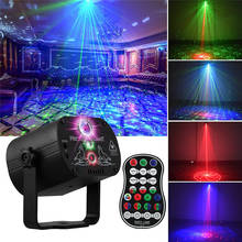 Mini USB Charge DJ Disco Party Light With 60 Patterns Voice Control Laser Projector Light Christmas Party Strobe Stage Lights 2024 - buy cheap