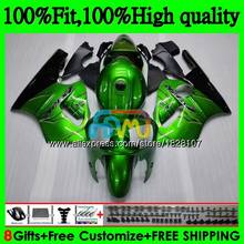 Injection For KAWASAKI Green flames ZX1200 C ZX 1200 12R 1200CC 00 01 20BS.2 ZX 12 R ZX-12R ZX12R 00 01 2000 2001 OEM Fairings 2024 - buy cheap