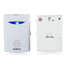 Battery Powered Wireless Doorbell Push Button Doorbell Ring for Home Security Access 2023 - buy cheap