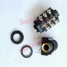 20 unids/lote 6,35mm estéreo Audio micrófono hembra Jack/enchufe conector 6P/6pin 2024 - compra barato