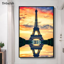 1 Pieces Famous Building l Effei Tower Wall Art Posters For Living Room Modern Home Decor Pictures HD Print Canvas Paintings 2024 - buy cheap