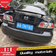 Spoiler traseiro para mazda 6 2006 a 2013, asa traseira de material abs para mazda 6 de alta qualidade 2024 - compre barato