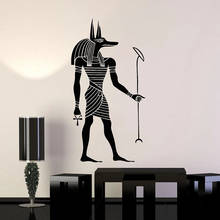 Wall Decal Anubis God Egyptian Style Ancient Egypt Art Vinyl Window Sticker Mural Bedroom Bar Man Cave Interior Decoration S1354 2024 - buy cheap