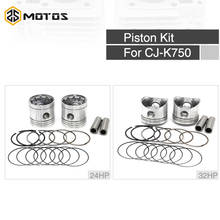 ZS MOTOS-pistones de Motor Ural CJ-K750 M72, caja de reparación de Motor de 750cc, 24HP, 32HP, 750cc, con enlace de anillo, Retro, para BMW M72, R71/K750 2024 - compra barato