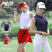 PGM 2022 Summer Golf Clothing Women Sleeveless T Shirts Quick Dry Tennis Lady Fabric Comfortable Breathable Sports Wear Vest 2024 - buy cheap