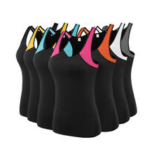 Female Yoga Shirts Sleeveless Vest Compression Sport Tops Running Singlets Quick Drying Gym Clothing Girl Training Tights Blouse 2024 - buy cheap