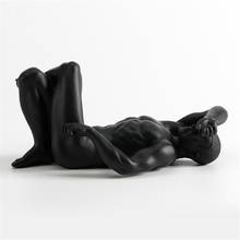 Arte corporal em estilo europeu, homem muscular, estatueta de resina para artesanato, decoração para mesa, x3055 2024 - compre barato