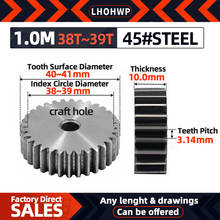 1M38Teeth 1m39Teeth gear rack spur gear precision machinery industry 45 steel gear cnc pinion 2024 - buy cheap