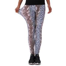 VISNXGI Women Printing Leggings Hip Elastic High Waist Legging No Transparent Fitness Leggings Breathable Snake Printing Pants 2024 - buy cheap