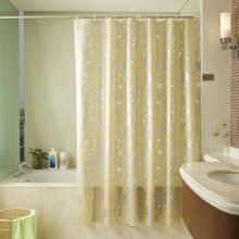 Cortina de ducha con estampado Floral para el hogar, cubierta de ducha moderna de 200x200cm, resistente al agua, con ganchos 2024 - compra barato