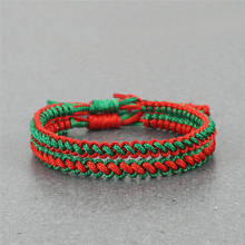 Multi Color Handmade Knots Rope Weave Bracelet Tibetan Buddhist Thread Macrame Braided Bracelets For Women Men Christmas Gift 2024 - buy cheap