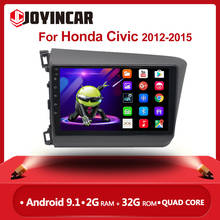 Автомагнитола 2 din для Honda Civic 2012, 2013, 2014, 2015, Android 9,1, 2 Гб ОЗУ 2024 - купить недорого