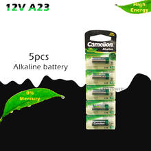 Wholesale 5pcs/lot New 12V Camelion A23 23A Ultra Alkaline battery/alarm batteries Free Shipping 2024 - buy cheap