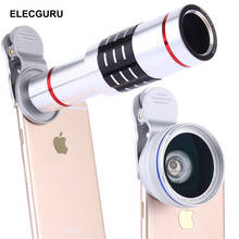 Lente de câmera para celular 18x, telescópio 4k hd externo com prendedor universal para celular, lente zoom 2024 - compre barato