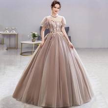 Gryffon 2021 New Puff Sleeve Quinceanera Dresses High Neck Party Prom Ball Gown Vintage Lace Quinceanera Dress Customize 2024 - buy cheap