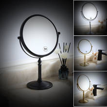 All-copper black desktop mirror hotel beauty mirror 2024 - buy cheap
