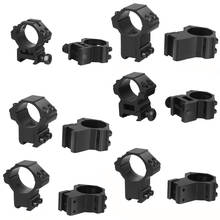 30mm/25mm Diameter Scope Rings One Pair High/Low Dovetail 11mm Picatinny 20MM Rails Adapter For Hunting Riflescope Accessories 2024 - buy cheap