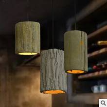 Blonche Vintage Hanging Lamp Cement Led Pendant Lights for Living Room Kitchen Restaurant Indoor Decor Luminaire Retro Fixtures 2024 - buy cheap