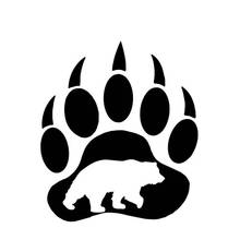 Dawasaru Bear In Bear Paw Creative Car Sticker Cover Scratch Decal Laptop Motorcycle Auto Accessories Decoration PVC,15cm*13cm 2024 - buy cheap