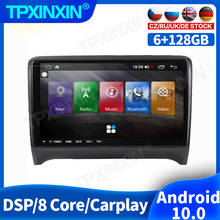 Radio con GPS para coche, reproductor Multimedia con Android 10, 128G, 2DIN, sin DVD, para Audi TT, MK2, 8J, 2006, 2007- 2012 2024 - compra barato