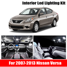 Kit de pacote de luzes led para interior do carro, 8 peças, branco, canbus, para nissan 2007 2008 2009 2010 2011 2012, nissan versa 2024 - compre barato