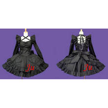 Fondcosplay adulto sexy cruz vestir sissy maid curto gothic lolita punk moda vestido de algodão preto traje sob medida [ck539] 2024 - compre barato