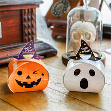 Украшения для Хэллоуина, коробки для конфет с черепом или призраком для вечевечерние НКИ, органайзер для подарка на Хэллоуин для детей, коробка для детского дня рождения, Q 2024 - купить недорого