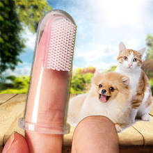 Escova de dentes macia para animais de estimação, suprimentos para limpeza de cães, gatos, cachorros, pelúcia macia, cuidados com os dentes, tártaro 2024 - compre barato