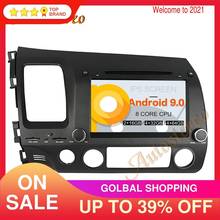 DSP Android 9.0 PX5/PX6 Car DVD Player Multimedia Player GPS Navigation For Honda Civic 2007-2011 Auto Radio Stereo Head Unit HD