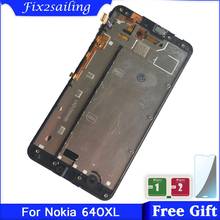 5.7 inch LCDS For Microsoft Nokia Lumia 640xl 640 xl LCD Display + Touch Screen Digitizer Assembly with frame Free Shipping 2024 - buy cheap