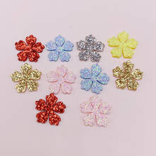 60pcs/lot Polychromatic Plum Blossom With Gold powder DIY Accessories For Mobile phone Brooch Hair Accessories Spot Wholesale 2024 - buy cheap