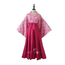 Кимоно Nidouzi Yukata женское для косплея, юката с клинком рассекающего демонов, кимоно с храмами Lianzhu Ganlu для косплея 2024 - купить недорого