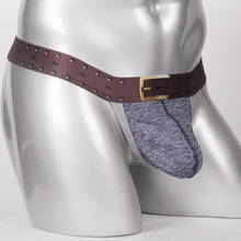 Tanga de algodón para Hombre, ropa interior Sexy Gay, suspensorio, bolsa transpirable, fina, E-024 2024 - compra barato