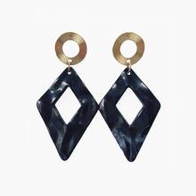 Fashion Dangle Drop Earrings Vintage Alloy Round Statement Earrings Gift Jewelry 6 Colors Charm Big Geometric Earrings For Women 2024 - buy cheap