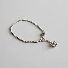 EDS Silver 925 Jewelry Bracelets For Women 925 Sterling Silver Crown Pendant Bracelet Korean Simple Women Chain Bracelets 2024 - купить недорого