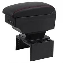 Para seat leon caixa de apoio de braço universal braço do carro resto centro console caixa armazenamento 2024 - compre barato