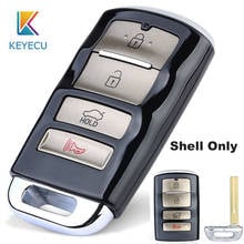 KEYECU For KIA 4 Buttons New Replacement Smart Car Remote Key Shell Case Fob for Kia Cadenza 2013 2014 2015 2016 Uncut Blade 2024 - buy cheap