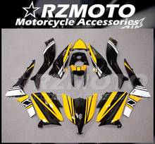 Novo kit de carenagem de motocicleta abs, serve para yamaha tmax530 tmax 530 2012 2013 2014 12 13 14 t-max tmax530, personalizado, amarelo e preto 2024 - compre barato