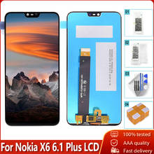 5,8 "для Nokia X6 6,1 Plus ЖК-дисплей сенсорный экран дигитайзер сборка Замена 100% протестированные бесплатные инструменты для Nokia X6 lcd 2024 - купить недорого